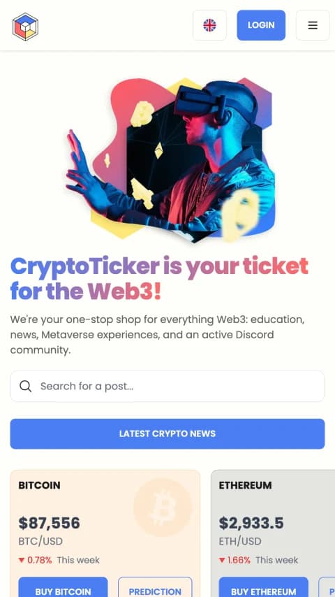 Cryptoticker.io screenshot