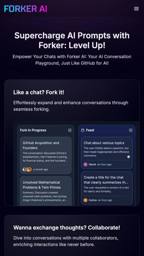 ForkerAI screenshot