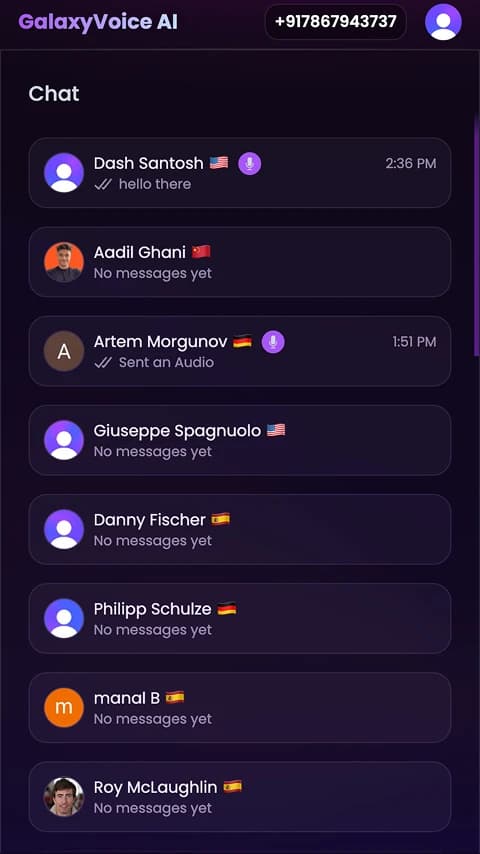 GalaxyVoice AI screenshot