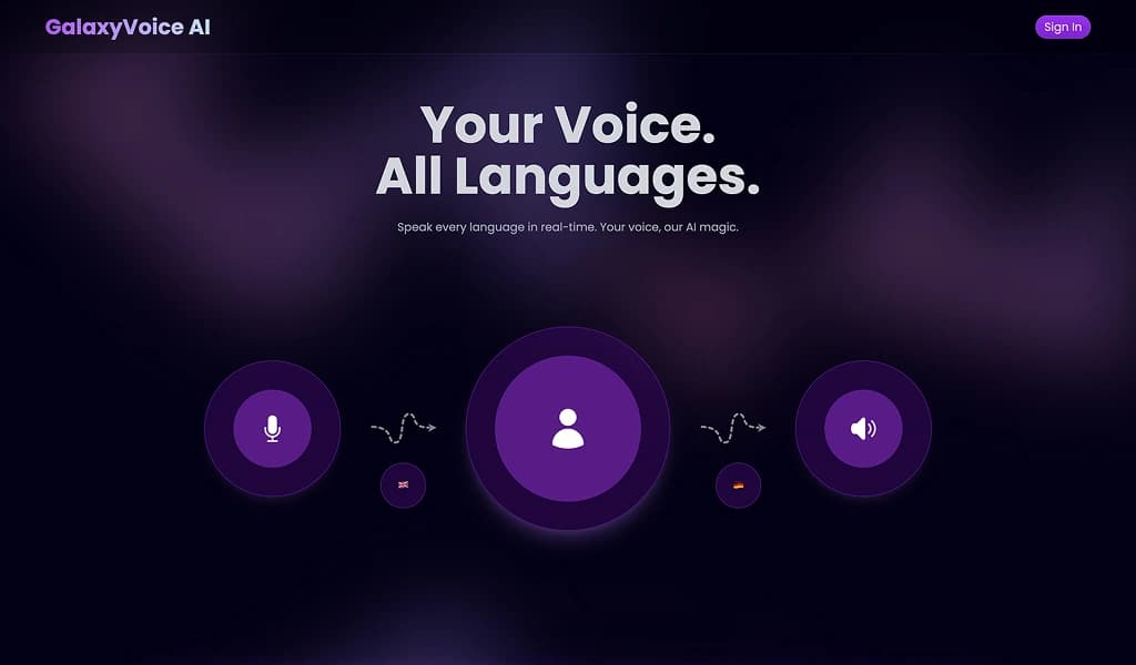 GalaxyVoice AI screenshot